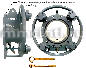 Фланцевое шланговое соединения C-L со сливным шаровым клапаном